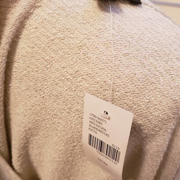 LANE BRYANT NEW LACE SINGLE COLD SHOULDER GRAY LACE KNIT SWEATER SIZE 14/16 - Picture 3 of 7